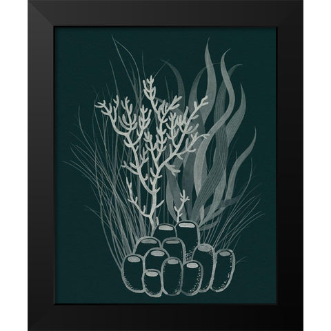 Underwater Bouquet II Black Modern Wood Framed Art Print by Popp, Grace
