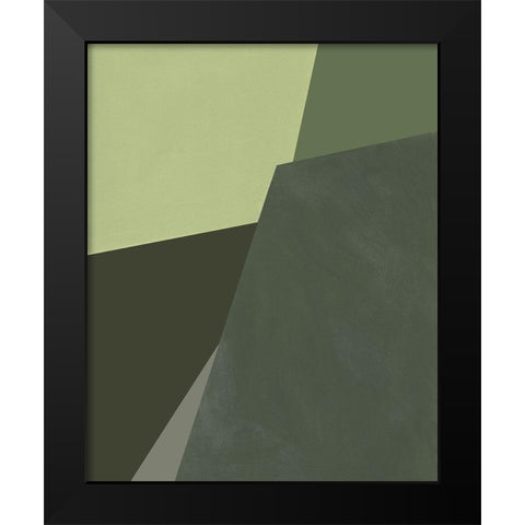 Sage Prism I Black Modern Wood Framed Art Print by Green, Jacob