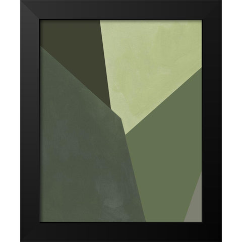 Sage Prism II Black Modern Wood Framed Art Print by Green, Jacob