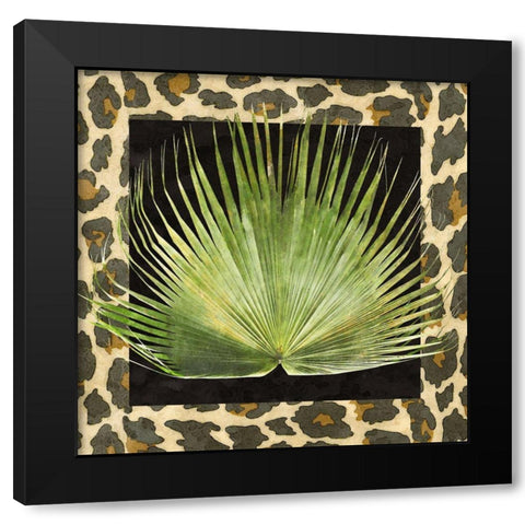 Tropic Collection III Black Modern Wood Framed Art Print with Double Matting by Saunders, Alonzo