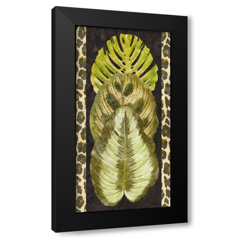 Tropic Collection IV Black Modern Wood Framed Art Print by Saunders, Alonzo