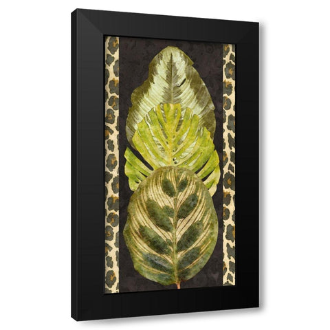 Tropic Collection V Black Modern Wood Framed Art Print by Saunders, Alonzo