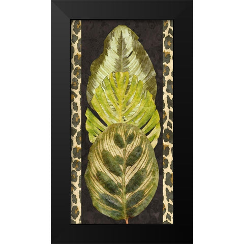 Tropic Collection V Black Modern Wood Framed Art Print by Saunders, Alonzo