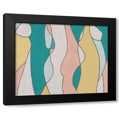 Hidden Figures II Black Modern Wood Framed Art Print with Double Matting by Saunders, Alonzo