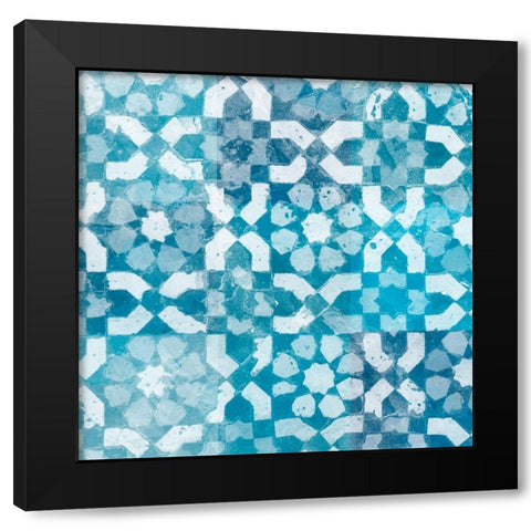 Blue My Mind I Black Modern Wood Framed Art Print by Saunders, Alonzo