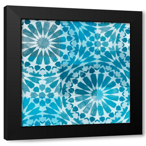 Blue My Mind II Black Modern Wood Framed Art Print with Double Matting by Saunders, Alonzo