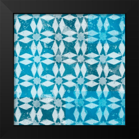 Blue My Mind IV Black Modern Wood Framed Art Print by Saunders, Alonzo