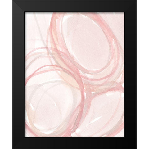 The Garden Bubbles II Black Modern Wood Framed Art Print by Dixon, Samuel