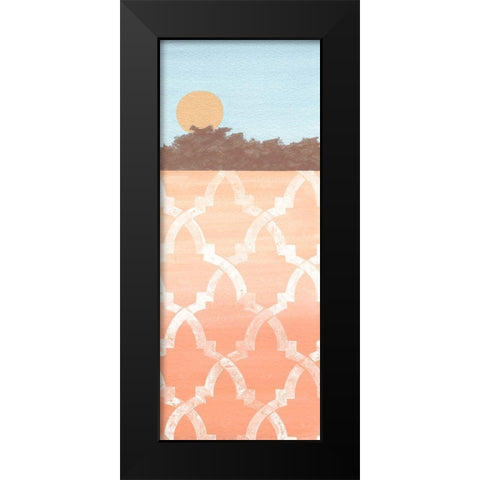 From Sun Up Black Modern Wood Framed Art Print by Saunders, Alonzo