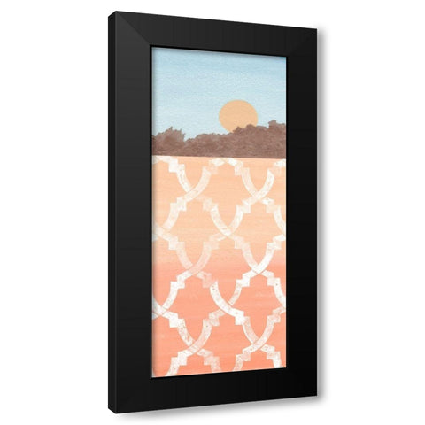 To Sun Down Black Modern Wood Framed Art Print by Saunders, Alonzo