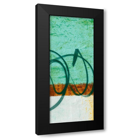 Flowing Along I Black Modern Wood Framed Art Print by Saunders, Alonzo
