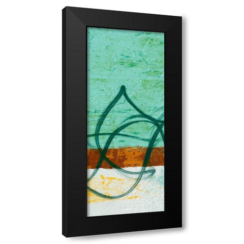 Flowing Along II Black Modern Wood Framed Art Print with Double Matting by Saunders, Alonzo