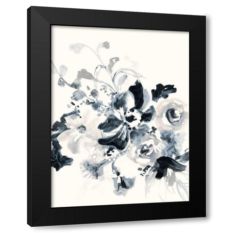 Floral Entanglement I Black Modern Wood Framed Art Print with Double Matting by Barnes, Victoria