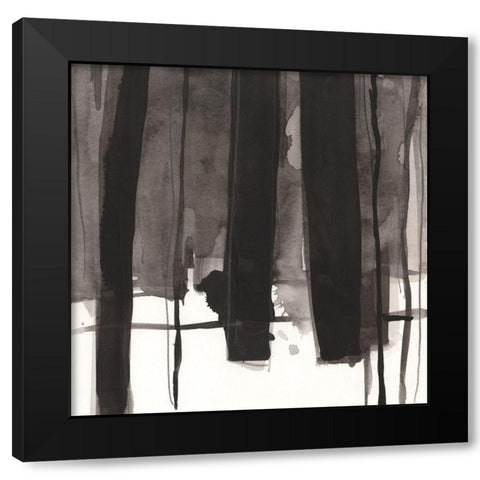Pier Post Arrangement I Black Modern Wood Framed Art Print with Double Matting by Dixon, Samuel