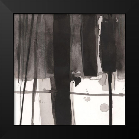 Pier Post Arrangement II Black Modern Wood Framed Art Print by Dixon, Samuel