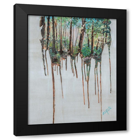 Memories I Black Modern Wood Framed Art Print by Iafrate, Sandra