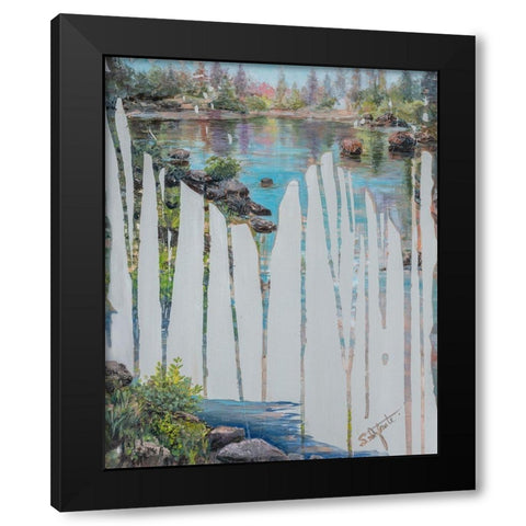 Memories III Black Modern Wood Framed Art Print by Iafrate, Sandra