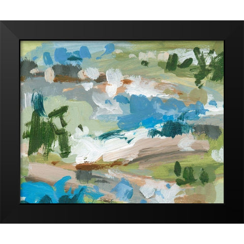 Mountain River III Black Modern Wood Framed Art Print by Wang, Melissa