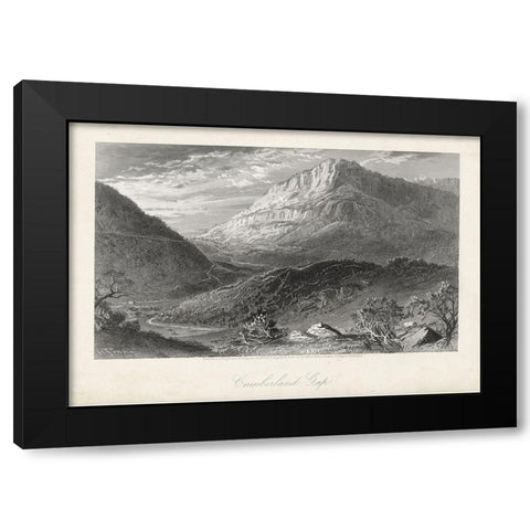 Cumberland Gap Black Modern Wood Framed Art Print with Double Matting by Bryant, William Cullen