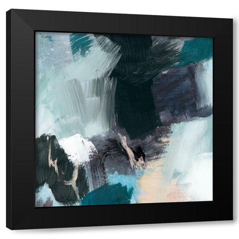 Velvet Riverbed II Black Modern Wood Framed Art Print with Double Matting by Barnes, Victoria