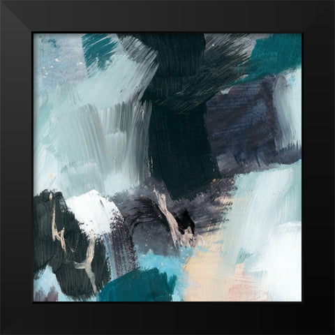 Velvet Riverbed II Black Modern Wood Framed Art Print by Barnes, Victoria