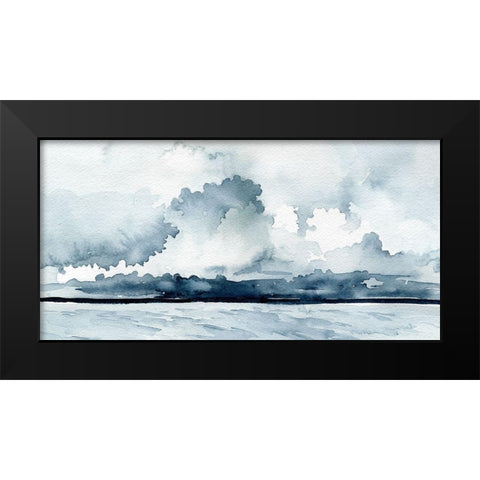 Passing Rain Storm I Black Modern Wood Framed Art Print by Caroline, Emma