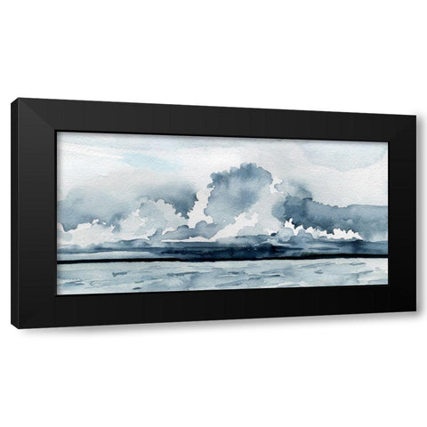 Passing Rain Storm II Black Modern Wood Framed Art Print with Double Matting by Caroline, Emma