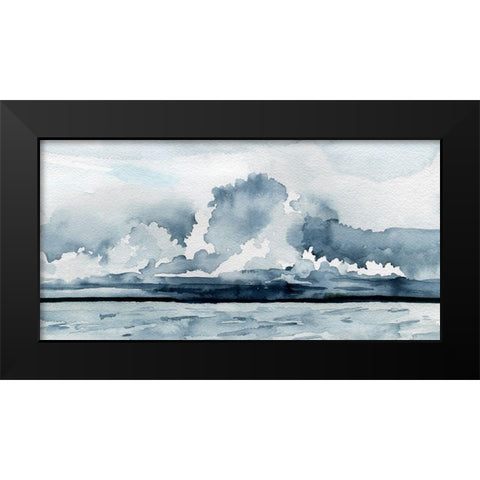 Passing Rain Storm II Black Modern Wood Framed Art Print by Caroline, Emma