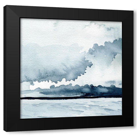 Passing Rain Storm IV Black Modern Wood Framed Art Print with Double Matting by Caroline, Emma