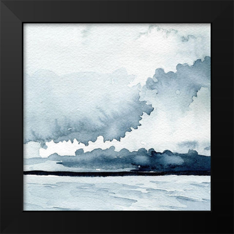 Passing Rain Storm IV Black Modern Wood Framed Art Print by Caroline, Emma