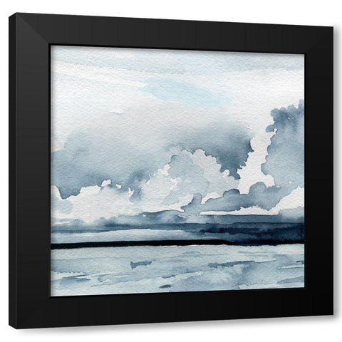 Passing Rain Storm V Black Modern Wood Framed Art Print by Caroline, Emma