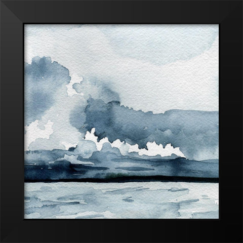 Passing Rain Storm VI Black Modern Wood Framed Art Print by Caroline, Emma