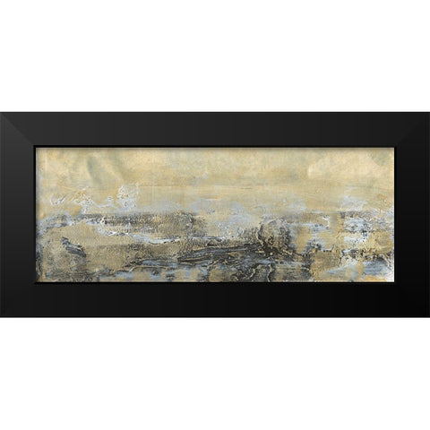 Gold Horizon I Black Modern Wood Framed Art Print by Bramma, Lila