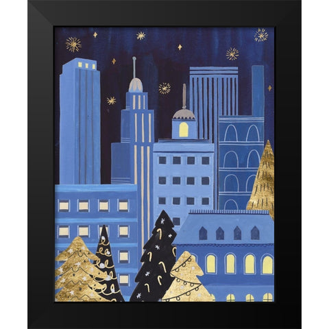 Holiday Night IV Black Modern Wood Framed Art Print by Wang, Melissa