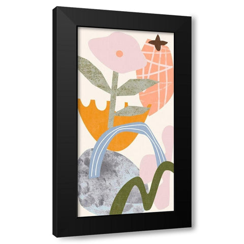 Lunar Flower VI Black Modern Wood Framed Art Print with Double Matting by Wang, Melissa