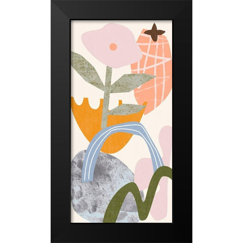 Lunar Flower VI Black Modern Wood Framed Art Print by Wang, Melissa