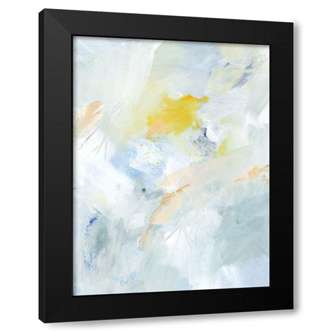 Canary and Sky I Black Modern Wood Framed Art Print with Double Matting by Barnes, Victoria