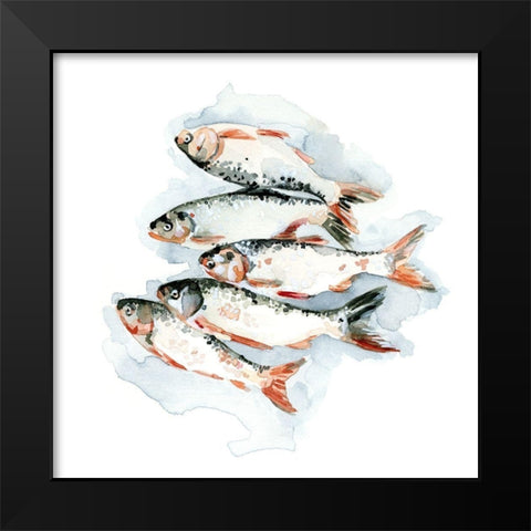 Seafood Snack II Black Modern Wood Framed Art Print by Caroline, Emma