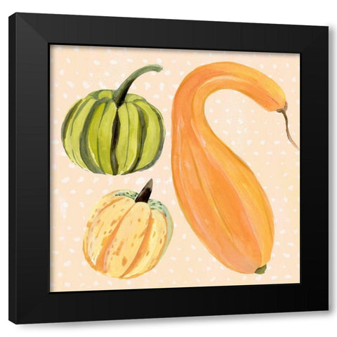 Decorative Gourd I Black Modern Wood Framed Art Print by Warren, Annie