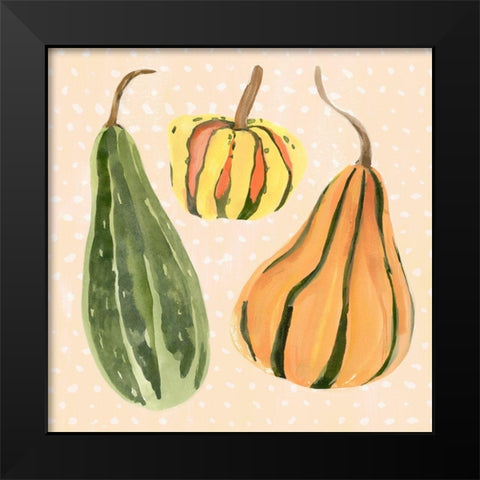 Decorative Gourd II Black Modern Wood Framed Art Print by Warren, Annie