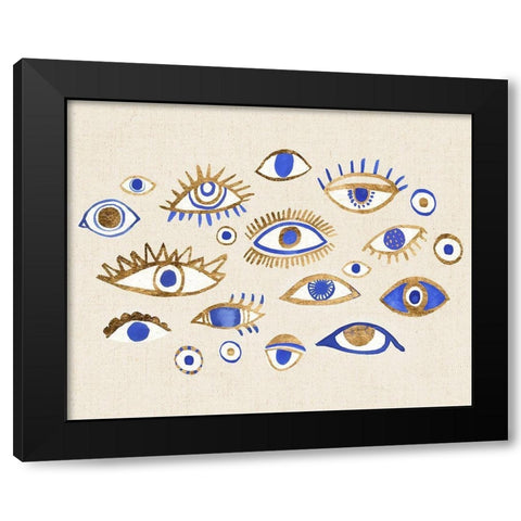 Weave of Intuition II Black Modern Wood Framed Art Print with Double Matting by Warren, Annie