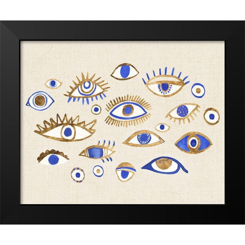 Weave of Intuition II Black Modern Wood Framed Art Print by Warren, Annie