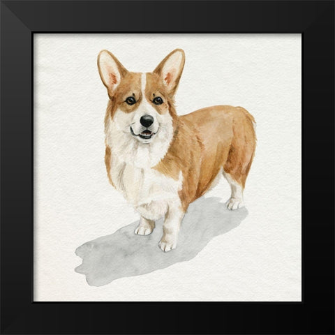 Pup for the Queen II Black Modern Wood Framed Art Print by Popp, Grace