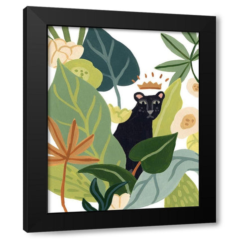 Panther Magic I Black Modern Wood Framed Art Print with Double Matting by Vess, June Erica