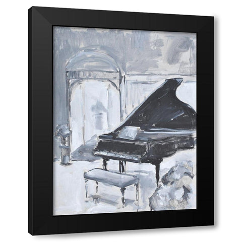 Piano Blues VI Black Modern Wood Framed Art Print by Stevens, Allayn