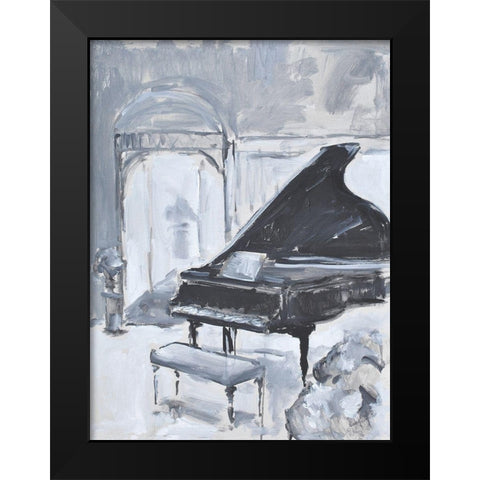 Piano Blues VI Black Modern Wood Framed Art Print by Stevens, Allayn