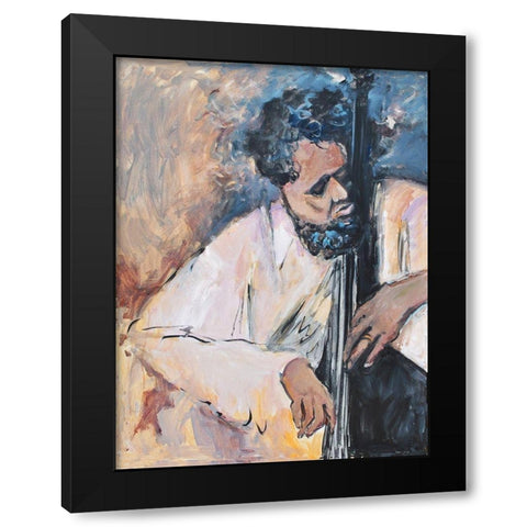 Listen to the Music I Black Modern Wood Framed Art Print with Double Matting by Stevens, Allayn