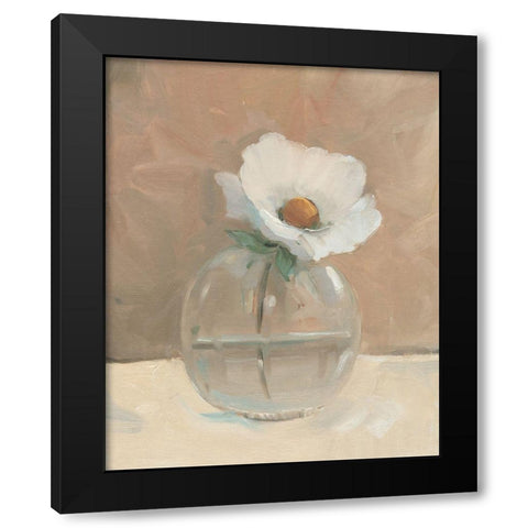 Glass Globe Still Life I Black Modern Wood Framed Art Print with Double Matting by OToole, Tim