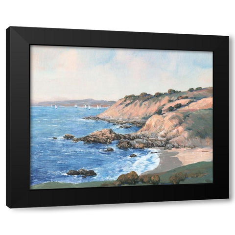 Ocean Bay I Black Modern Wood Framed Art Print by OToole, Tim