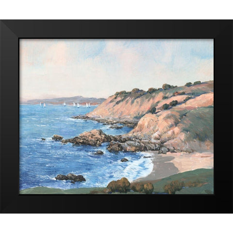 Ocean Bay I Black Modern Wood Framed Art Print by OToole, Tim